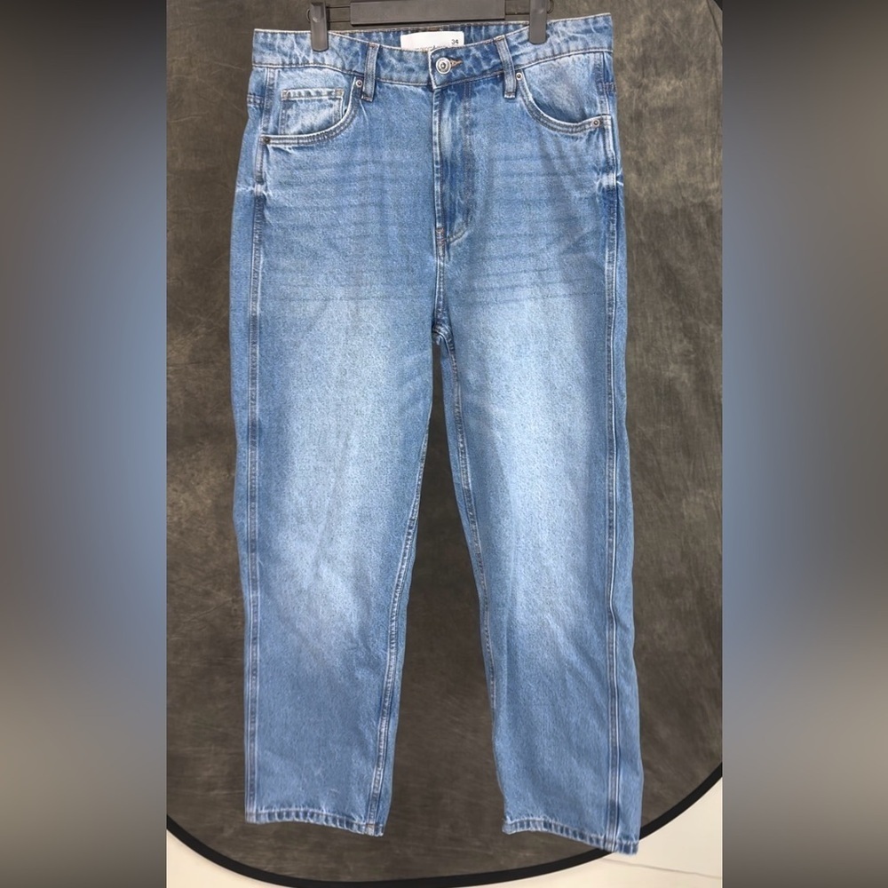 Paper Denim & Cloth Vintage Wash Straight Leg Jeans 34x30 | 100% Cotton